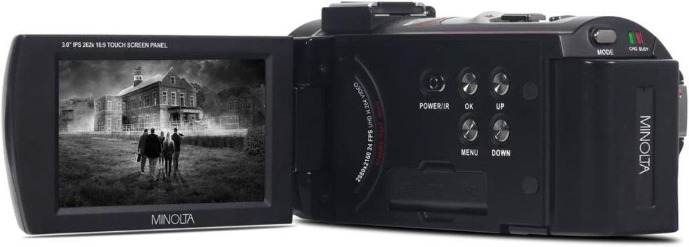 Minolta MN4K25NV 4K Ultra HD 30 MP Night Vision Camcorder (Black) - Image 6