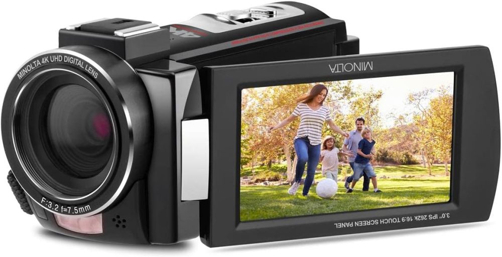 Minolta MN4K25NV 4K Ultra HD 30 MP Night Vision Camcorder (Black) - Image 7