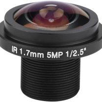 Security Camera Lens, 5MP HD Fisheye Security Camera Lens 1.7mm Length 185¡ãCCTV Lens for Fisheye Security Cam (Black)